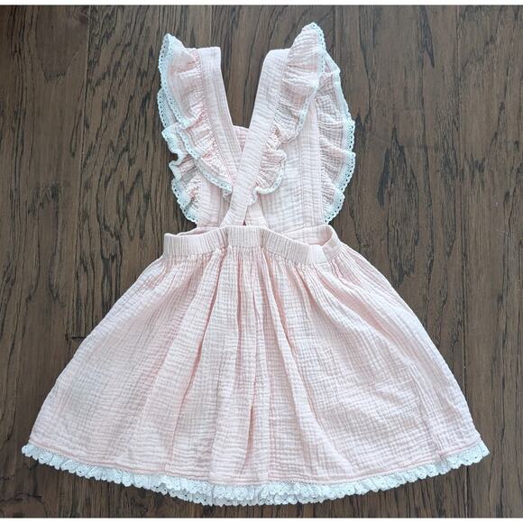 Shrimp & Grits Pink Cotton Pinafore Dress - Picture 5 of 8